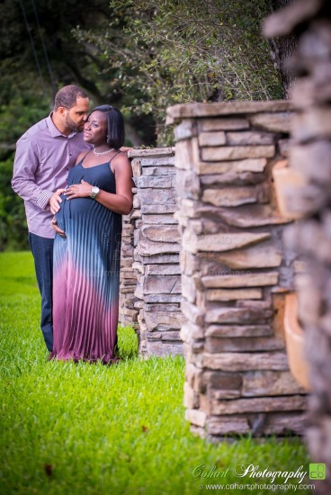 Zamarr & Gretchen's Covered Bridge Park Maternity Photography Session, Parkland FL